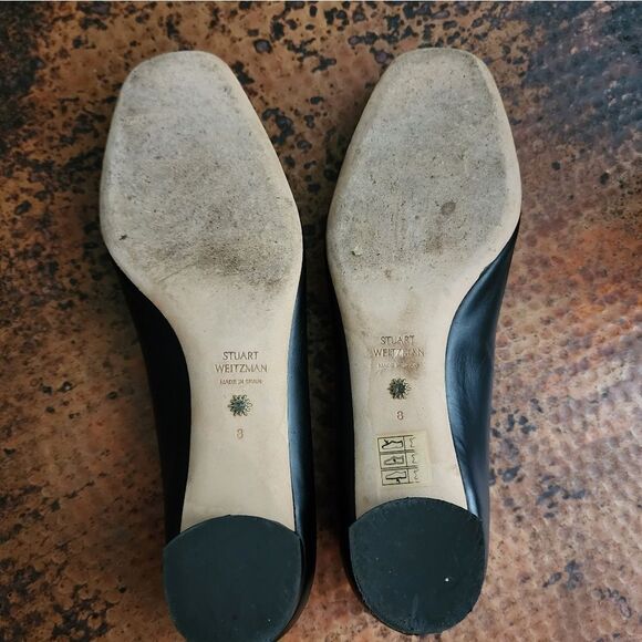 Stuart Weitzman Leather Anicia Pumps 25 - Picture 12 of 15